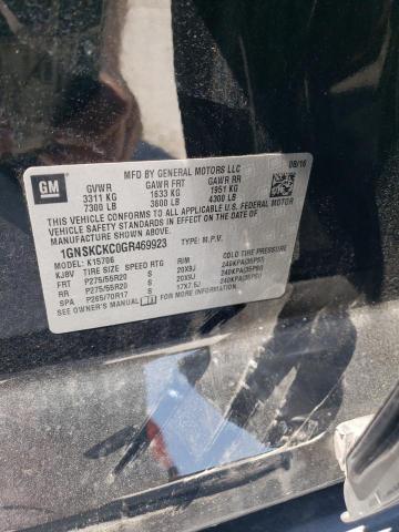 1GNSKCKC0GR469923 Chevrolet Tahoe K1500 Ltz