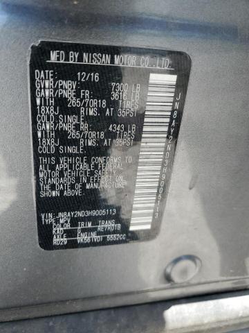 JN8AY2ND3H9005113 Nissan ARMADA SV