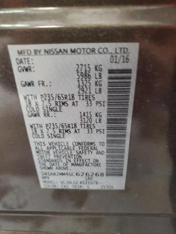 5N1AR2MM4GC626268 Nissan Pathfinder S