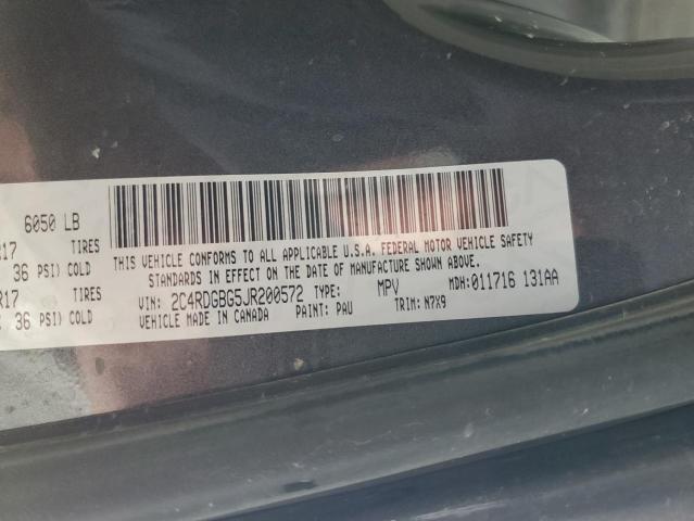 2C4RDGBG5JR200572 Dodge Grand Caravan Se