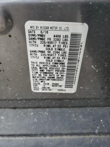 JN8AT2MT7GW026957 Nissan ROGUE S