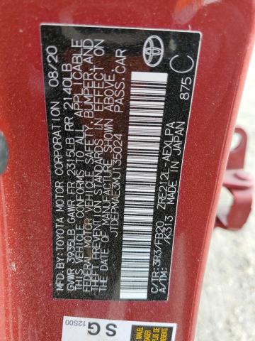 JTDEPMAE3MJ135024 Toyota COROLLA LE