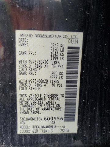 5N1BA0ND1EN609556 Nissan ARMADA SV