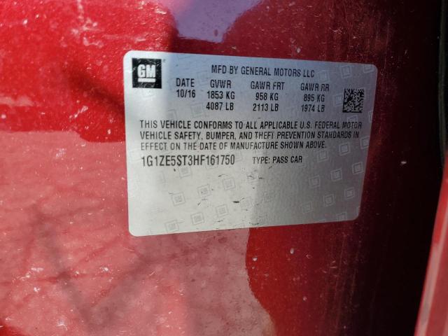 1G1ZE5ST3HF161750 Chevrolet MALIBU LT