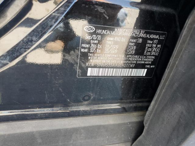 5NMS33AA6LH277149 Hyundai Santa Fe Sel