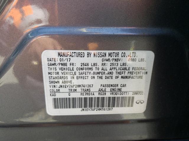 JN1EV7AP2HM741267 Infiniti Q50 Premium