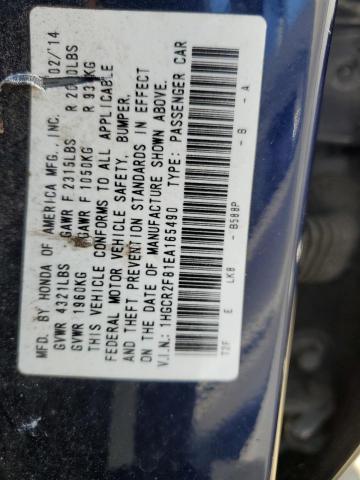 1HGCR2F81EA165490 Honda ACCORD EXL