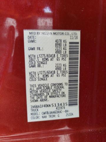 1N6BA1F40KN513435 Nissan Titan Xd Sl