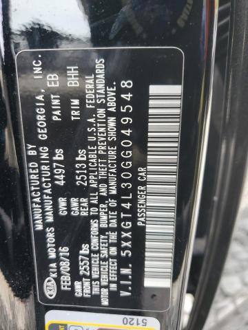 5XXGT4L30GG049548 KIA Optima Lx
