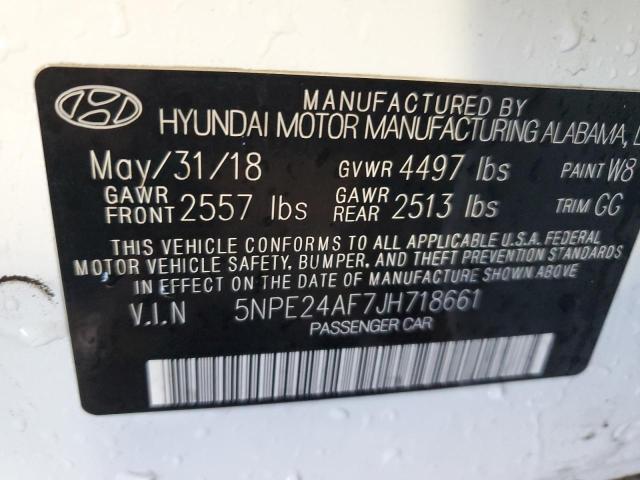 5NPE24AF7JH718661 Hyundai SONATA SE