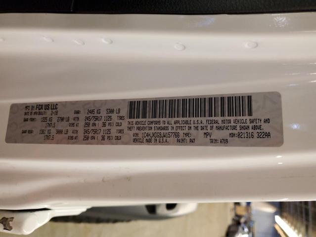 1C4HJXDG9JW157766 Jeep Wrangler Unlimited Sport