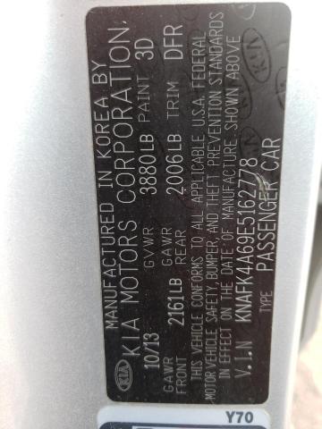KNAFK4A69E5162778 KIA FORTE LX