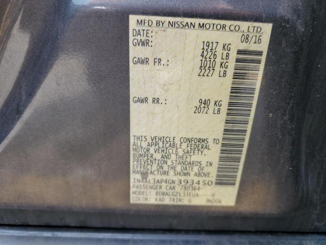 1N4AL3AP4GN393450 Nissan ALTIMA 2.5