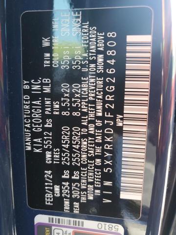 5XYRKDJF2RG264808 KIA SORENTO SX