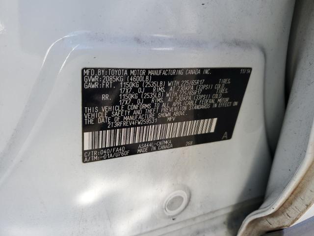 2T3RFREV4FW259531 Toyota Rav4 Xle