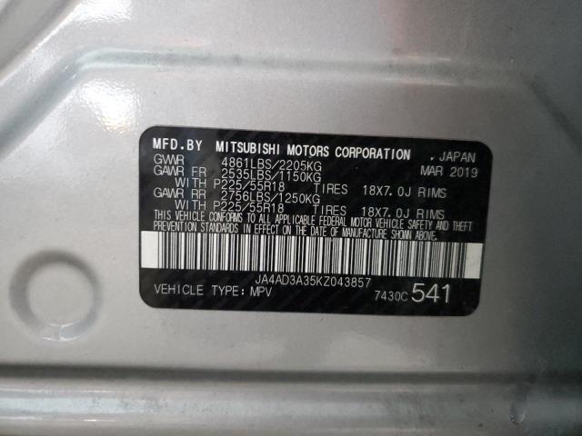 JA4AD3A35KZ043857 Mitsubishi Outlander Se