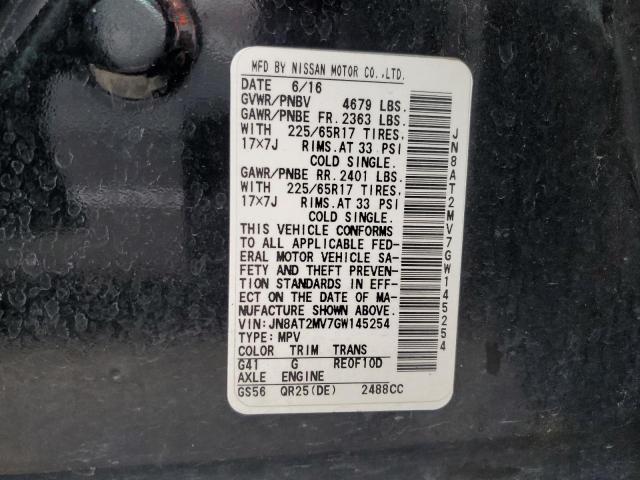 JN8AT2MV7GW145254 Nissan ROGUE S
