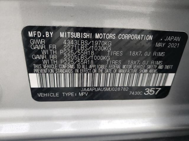 JA4APUAU5MU028782 Mitsubishi Outlander Sport Es