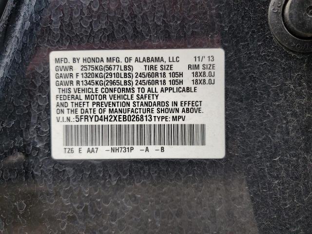 5FRYD4H2XEB026813 Acura MDX