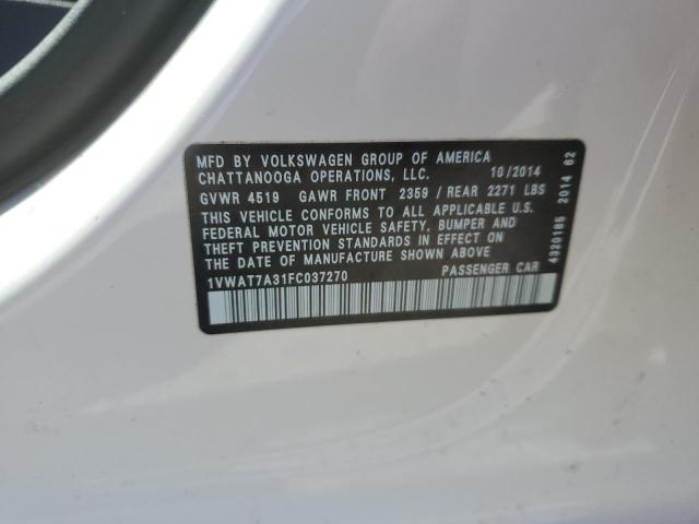 1VWAT7A31FC037270 Volkswagen PASSAT S