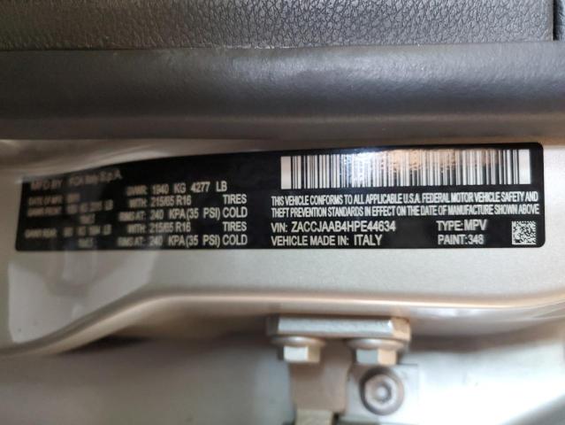 ZACCJAAB4HPE44634 Jeep Renegade Sport