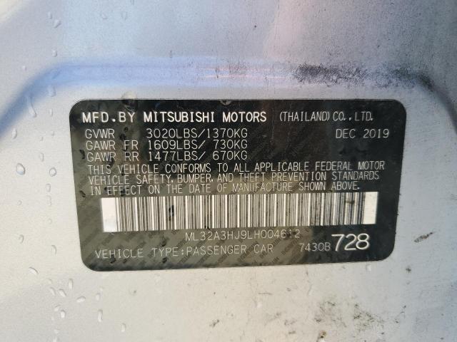 ML32A3HJ9LH004612 Mitsubishi MIRAGE ES