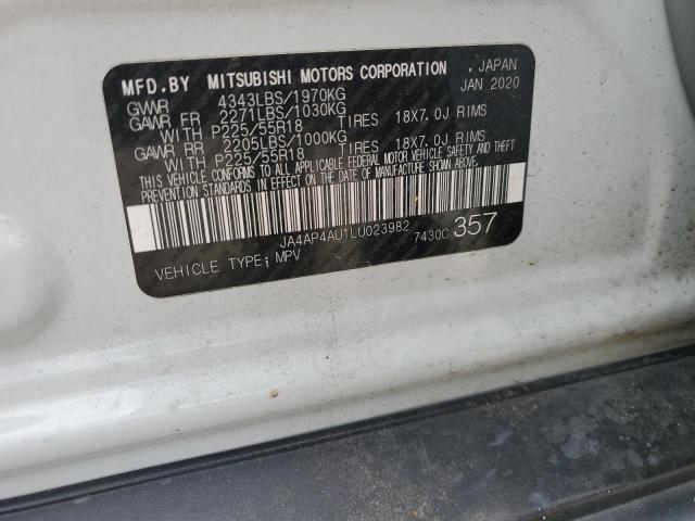 JA4AP4AU1LU023982 Mitsubishi Outlander Sport Se