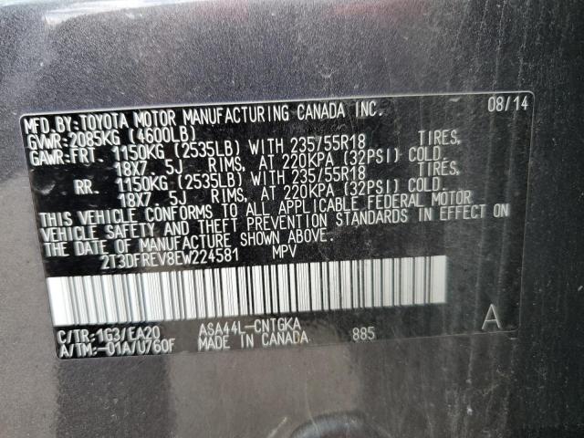 2T3DFREV8EW224581 Toyota RAV4 LIMIT