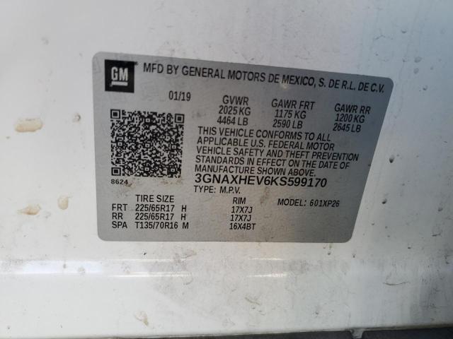 3GNAXHEV6KS599170 Chevrolet EQUINOX LS