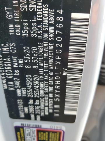 5XYRHDLFXPG207684 KIA SORENTO EX