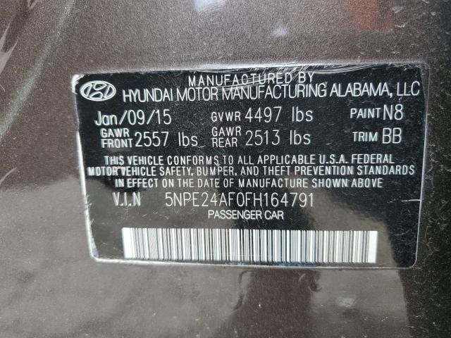 5NPE24AF0FH164791 Hyundai SONATA SE
