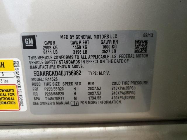 5GAKRCKD4EJ156982 Buick Enclave