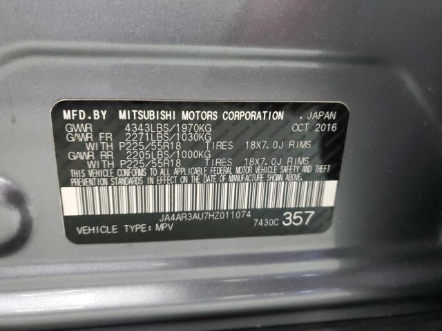 JA4AR3AU7HZ011074 Mitsubishi Outlander Sport Es