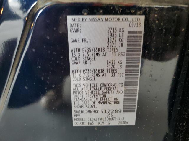 5N1DL0MN9KC517289 Infiniti QX60 LUXE