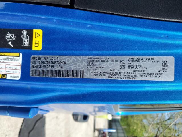 1C4HJXDN7NW239998 Jeep Wrangler Unlimited Sport