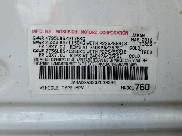 JA4AD2A33GZ039534 Mitsubishi Outlander Es