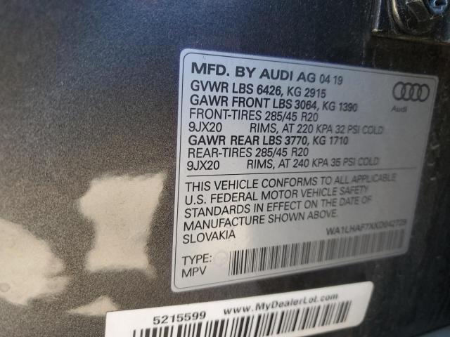 WA1LHAF7XKD042729 Audi Q7 Premium Plus