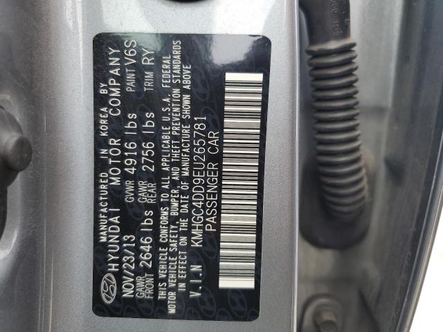 KMHGC4DD9EU265781 Hyundai Genesis 3.8l