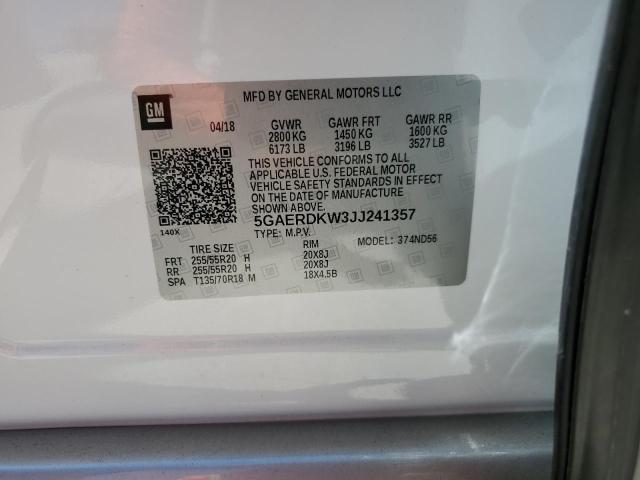 5GAERDKW3JJ241357 Buick Enclave Avenir
