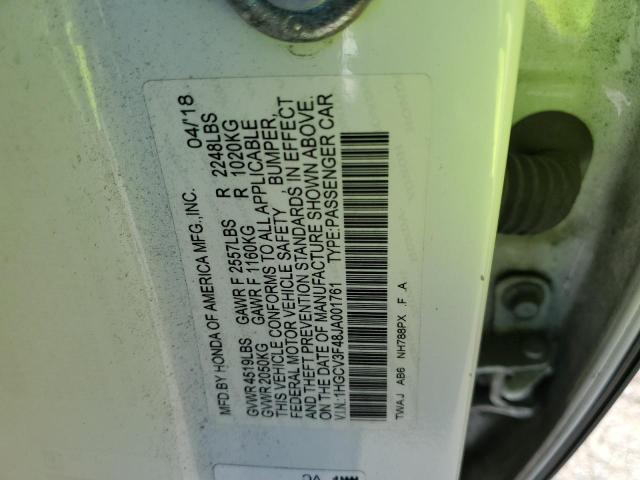 1HGCV3F48JA001761 Honda Accord Hybrid Ex
