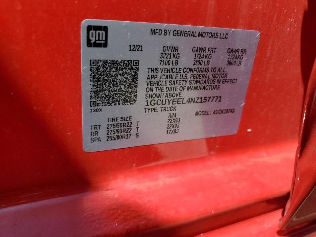 1GCUYEEL4NZ157771 Chevrolet Silverado Ltd K1500 Rst