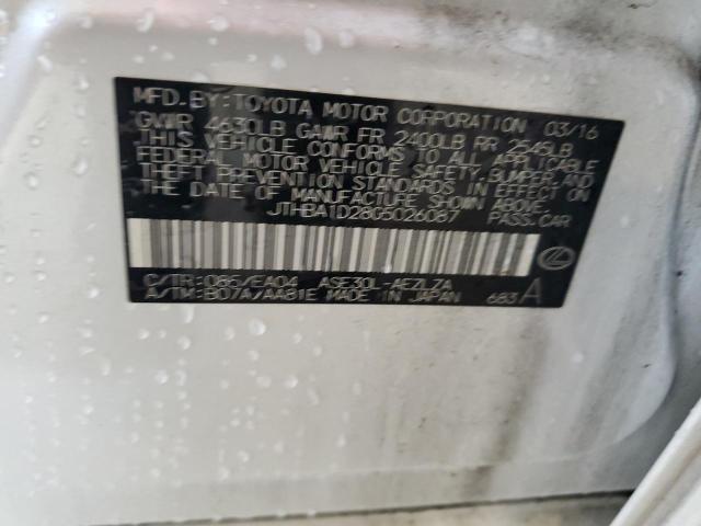JTHBA1D28G5026087 Lexus IS 200T