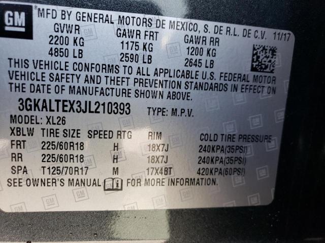 3GKALTEX3JL210393 GMC Terrain Sle