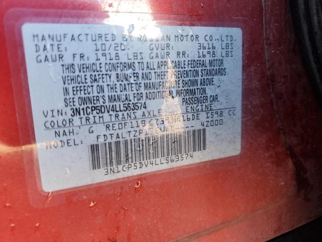 3N1CP5DV4LL563574 Nissan KICKS SR