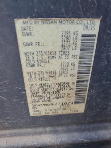 5N1AZ2MHXFN271029 Nissan MURANO S