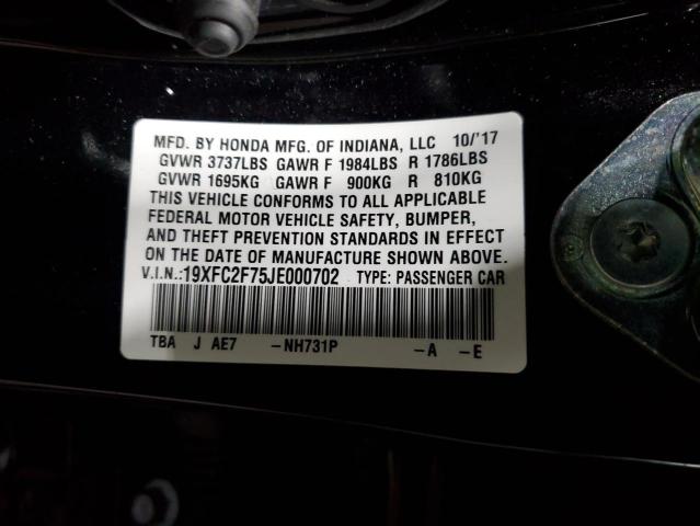 19XFC2F75JE000702 Honda CIVIC EX