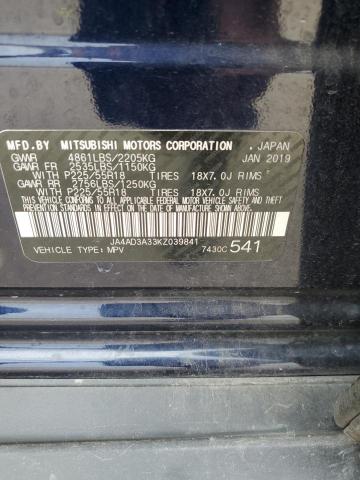 JA4AD3A33KZ039841 Mitsubishi Outlander Se