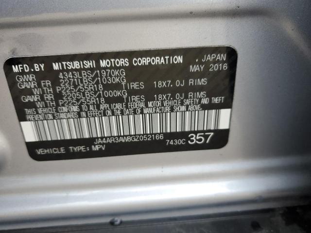 JA4AR3AW8GZ052166 Mitsubishi Outlander Sport Es