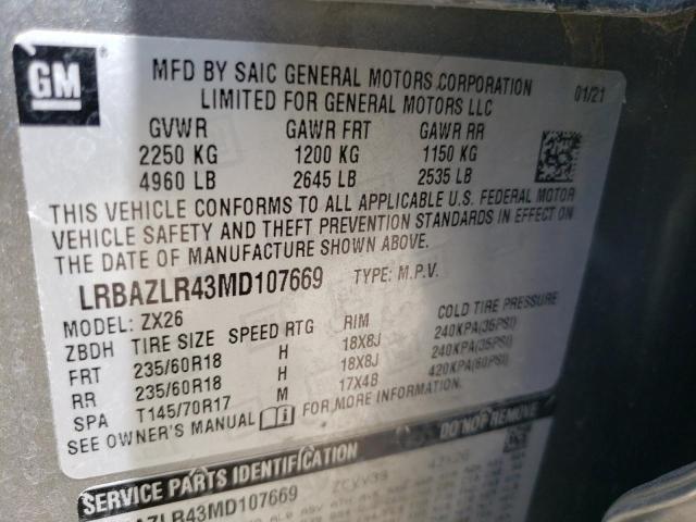 LRBAZLR43MD107669 Buick Envision Preferred