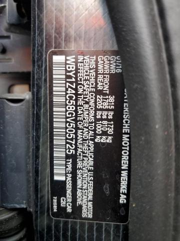 WBY1Z4C58GV505725 BMW I3 REX